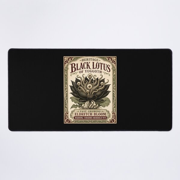 Item preview, H.P. Lovecraft Black Lotus of Yuggoth Seed Packet designed and sold by Fenay Designs.