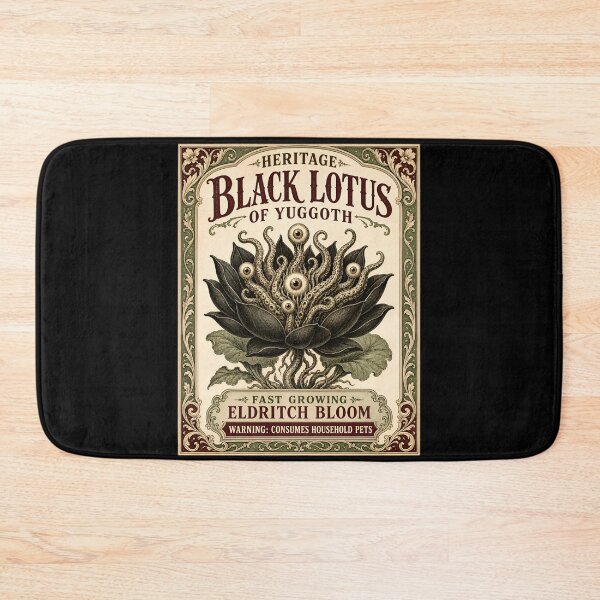 Item preview, H.P. Lovecraft Black Lotus of Yuggoth Seed Packet designed and sold by Fenay Designs.
