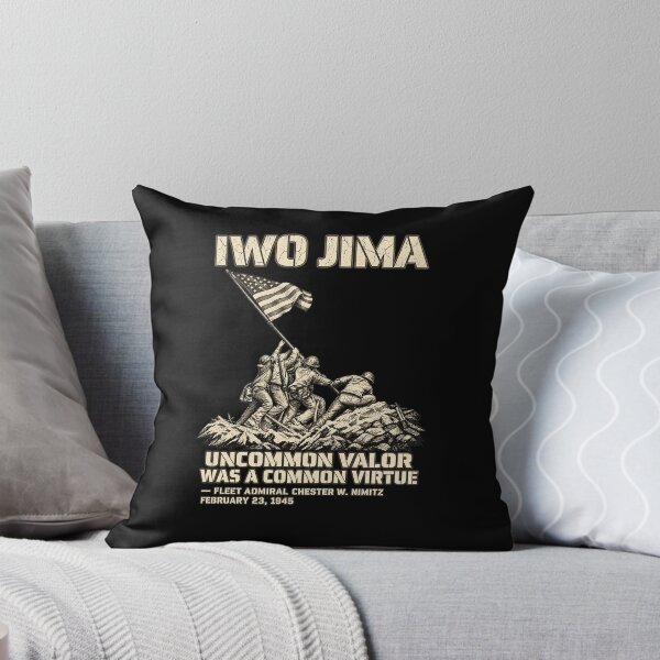 Item preview, Iwo Jima Uncommon Valor World War II Vintage Military Design designed and sold by QLShop.