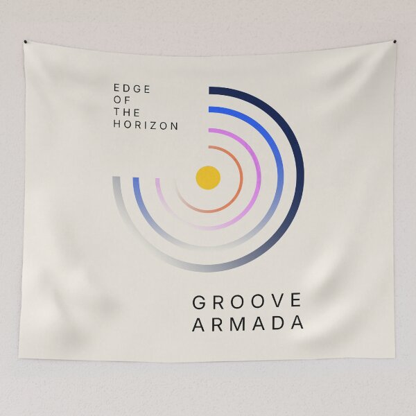 Item preview, Groove Armada Edge of the Horizon T-Shirt | Minimalist Album Colors | Retro Electronic Music Tee designed and sold by THE MODA STEREO.