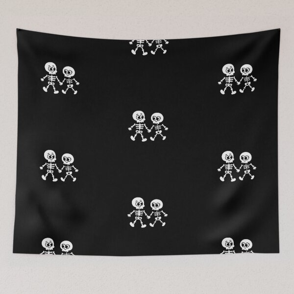 Item preview, Cute Skeleton Couple Holding Hands - Till Death Do Us Part designed and sold by cutepid.