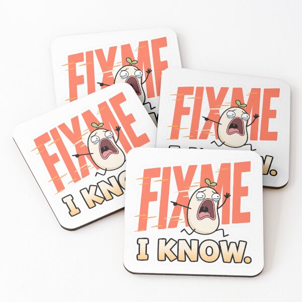 Item preview, FIXME I Know Funny Programmer Coding Meme designed and sold by CreativeArtisanPrints Shop.