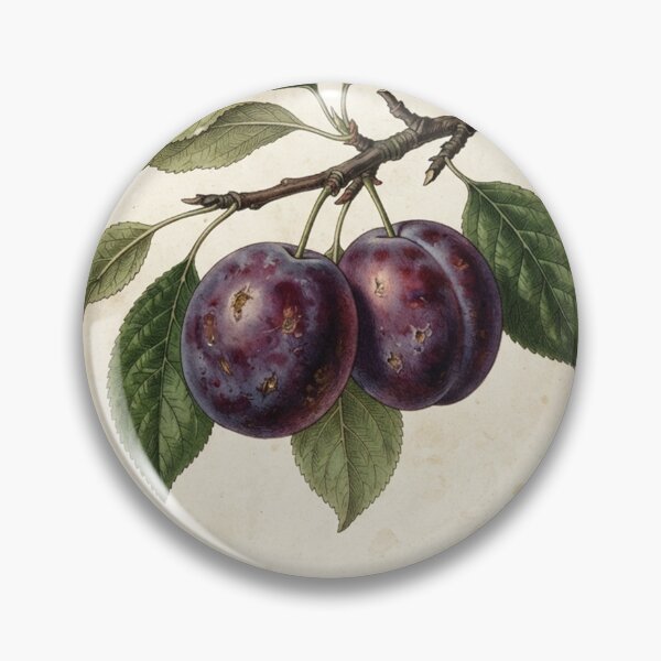 Item preview, Plum in vintage style designed and sold by KRIDD-DESIGN.