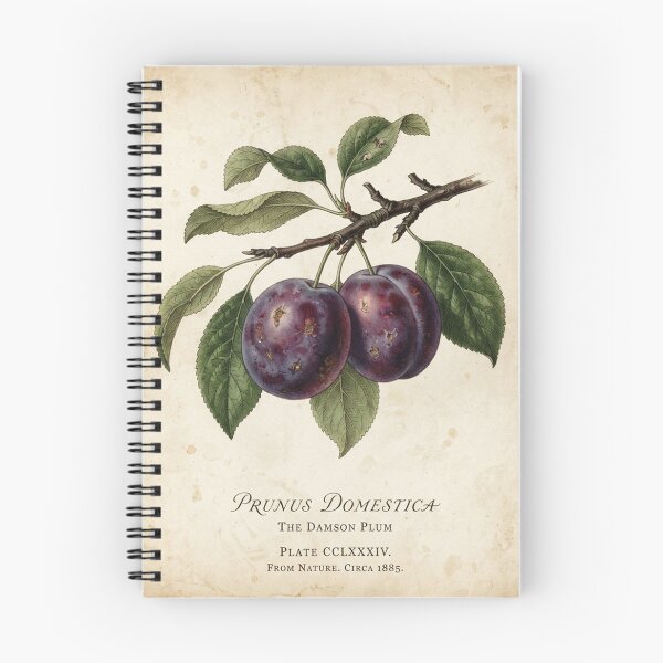 Item preview, Plum in vintage style designed and sold by KRIDD-DESIGN.