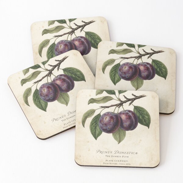 Item preview, Plum in vintage style designed and sold by KRIDD-DESIGN.