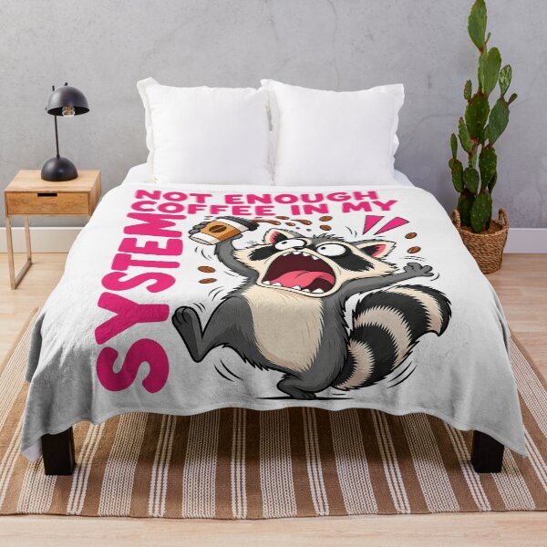 Item preview, Funny raccoon not enough coffee in my system designed and sold by Emmatshirt1.