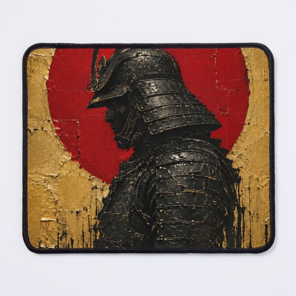 Item preview, Black Samurai Profile Against a Red Sun designed and sold by MouradStudio.