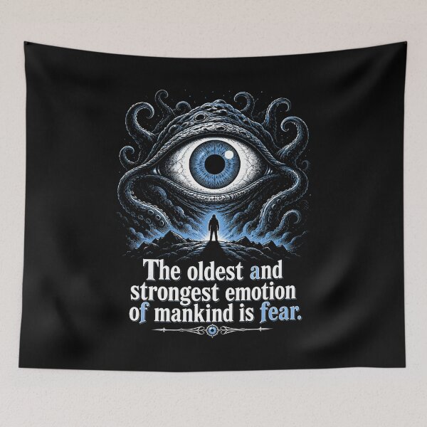 Item preview, H.P. Lovecraft Oldest Emotion Is Fear Eye designed and sold by Fenay Designs.
