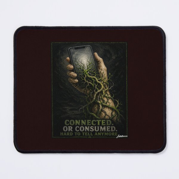 Item preview, Smartphone Roots Wrapping Wrist Surreal Tech Nature Art Green Grey designed and sold by Artisticanvas.