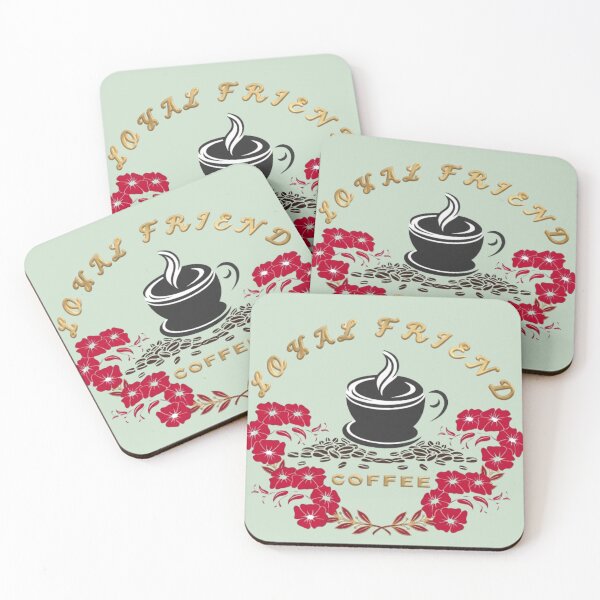 Item preview, Loyal Friend Coffee Floral Logo Design designed and sold by zaoroo shop.