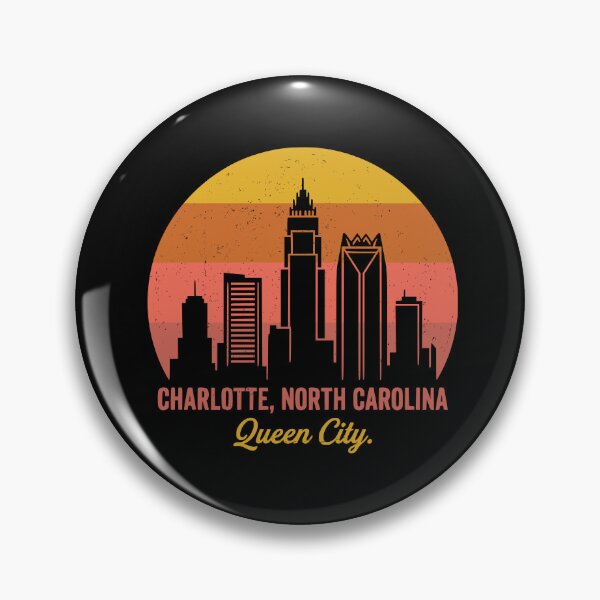 Item preview, Charlotte North Carolina Queen City Skyline designed and sold by Travelpeak.