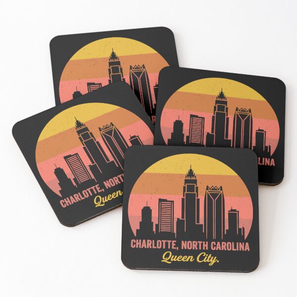 Item preview, Charlotte North Carolina Queen City Skyline designed and sold by Travelpeak.