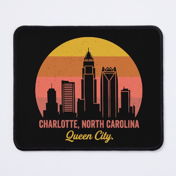 Item preview, Charlotte North Carolina Queen City Skyline designed and sold by Travelpeak.