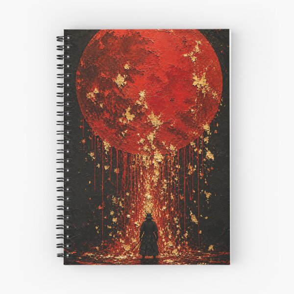 Item preview, Lone Samurai Under a Distressed Red Sun designed and sold by MouradStudio.