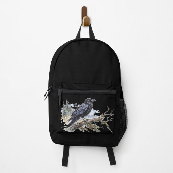 Item preview, Wild Places Raven | Painterly Woodland Bird Art designed and sold by SusanSweetArt.
