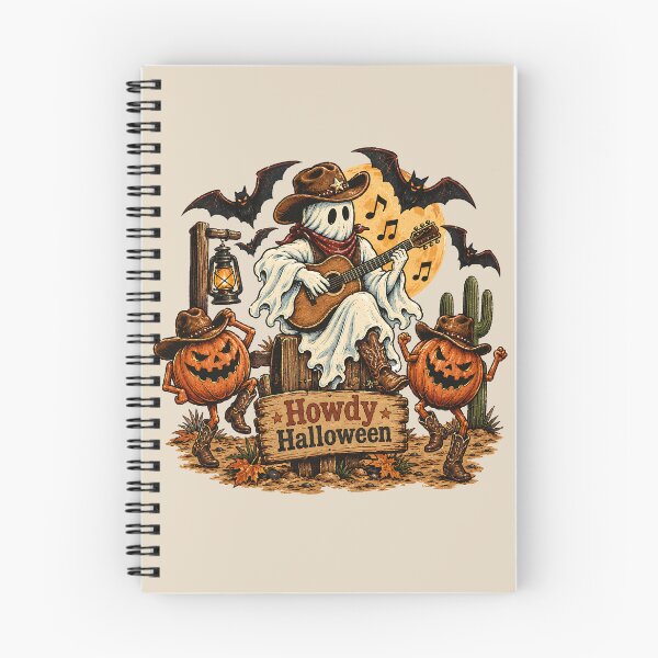 Item preview, Howdy Halloween Western Guitar Ghost Cowboy designed and sold by MythicCotton.