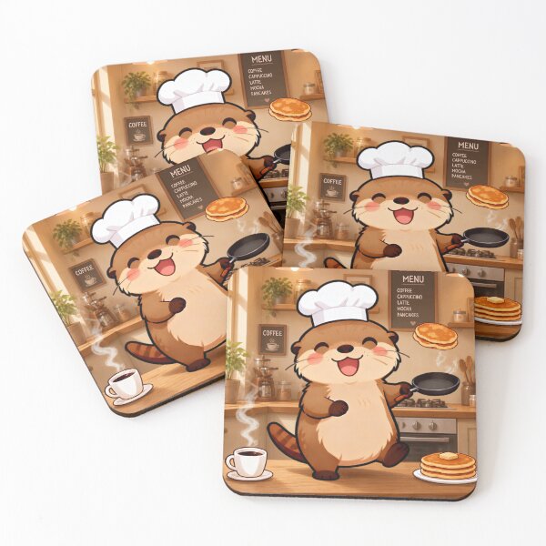 Item preview, Cafe Chef Otterbern's Pancake Time designed and sold by Otterbean.