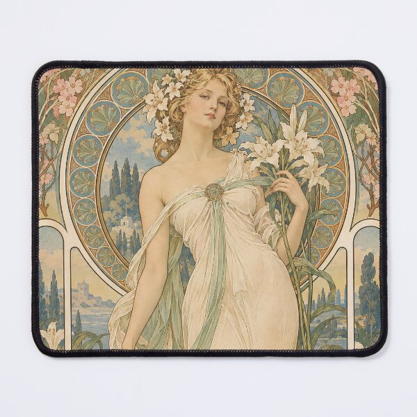 Item preview, Alphonse Mucha Spring 1898 designed and sold by maniacfitness.