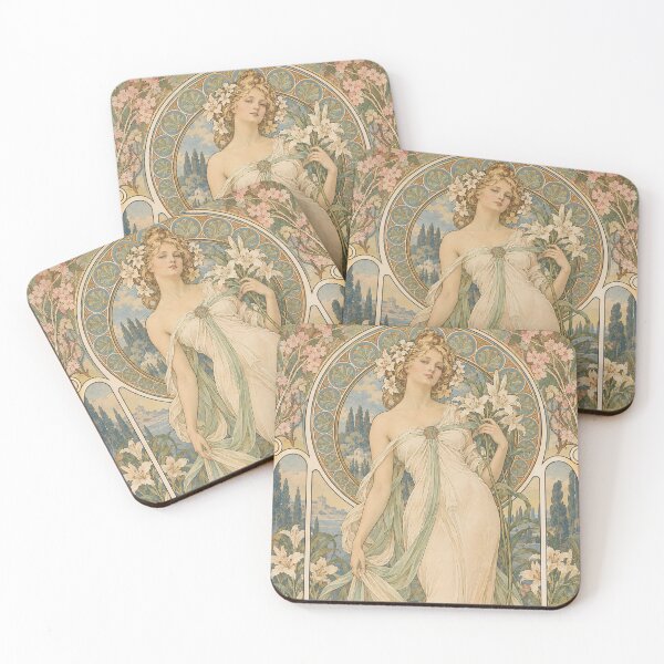 Item preview, Alphonse Mucha Spring 1898 designed and sold by maniacfitness.