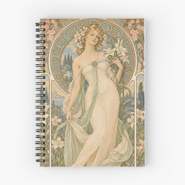 Item preview, Alphonse Mucha Spring 1898 designed and sold by maniacfitness.