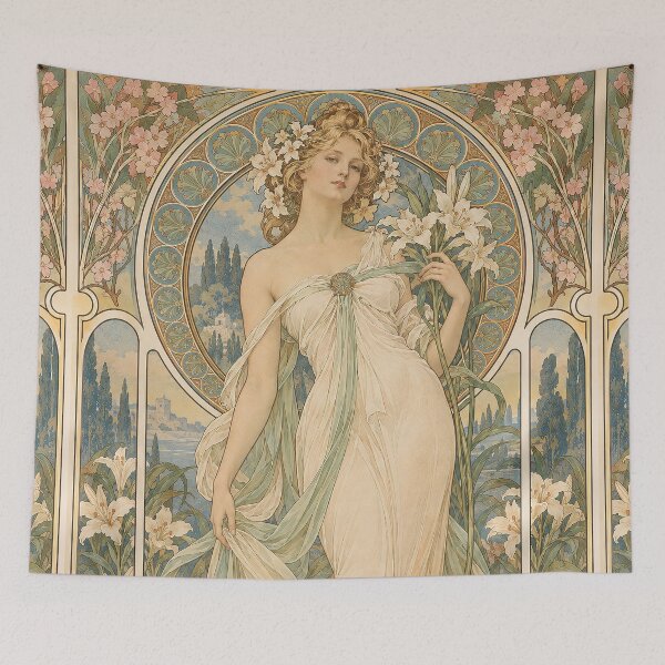 Item preview, Alphonse Mucha Spring 1898 designed and sold by maniacfitness.