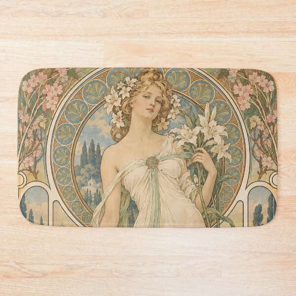 Item preview, Alphonse Mucha Spring 1898 designed and sold by maniacfitness.