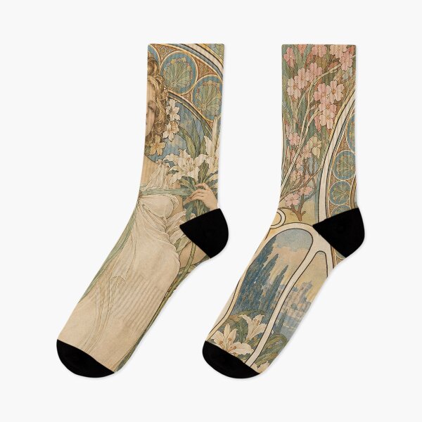 Item preview, Alphonse Mucha Spring 1898 designed and sold by maniacfitness.