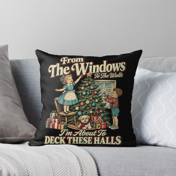 Item preview, From The Windows To The Walls Deck These Halls Funny Christmas Design designed and sold by QSoShop.