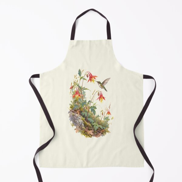 Item preview, Wild Columbine & Hummingbird | Native Woodland Wildflower Art designed and sold by SusanSweetArt.