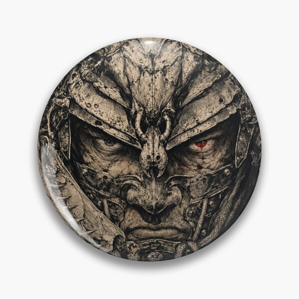 Item preview, Insect Samurai Portrait with a Curved Bone Tusk designed and sold by MouradStudio.
