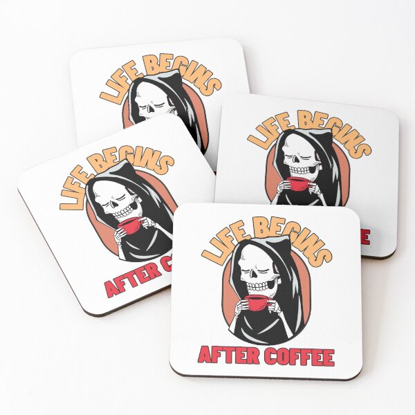 Item preview, Life Begins After Coffee - Grim Reaper designed and sold by chatzous.