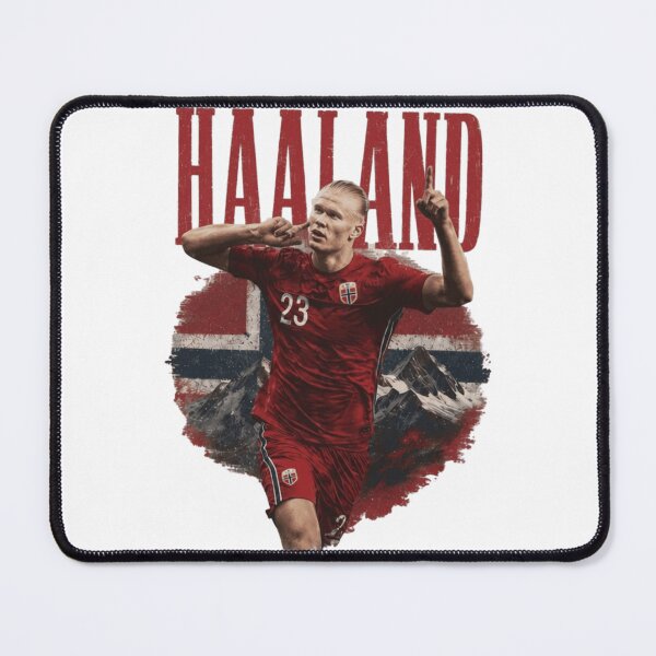 Item preview, Erling Haaland Norway Football Retro Design designed and sold by Joymurysoa.