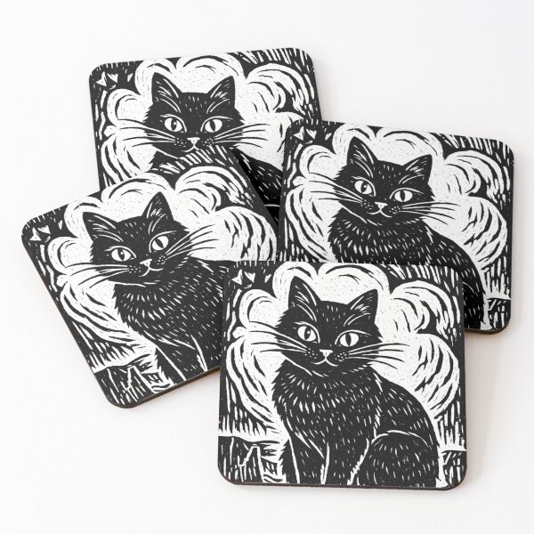 Item preview, So Serious Black Cat  designed and sold by Mary Spencer.