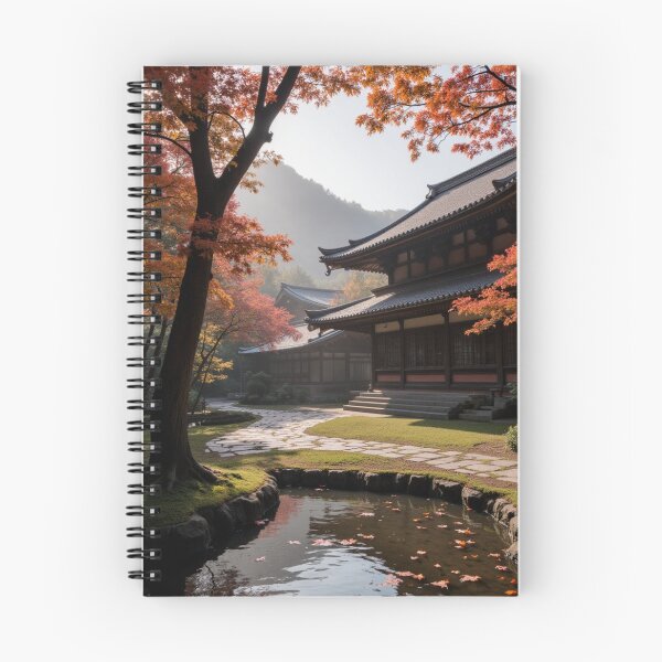 Item preview, Autumn Serenity at the Temple Garden designed and sold by nhk999.