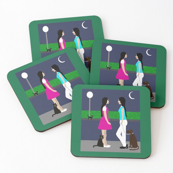Item preview, Night stroll with pets designed and sold by Elaine M Hayward .