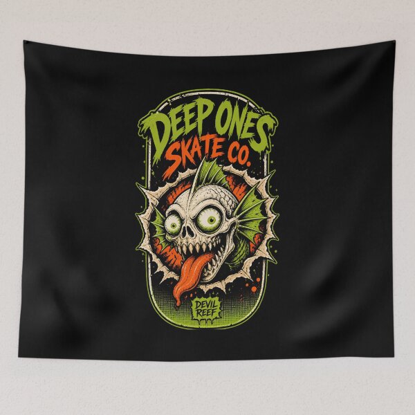 Item preview, H.P. Lovecraft Deep Ones Skate Co. Devil Reef designed and sold by Fenay Designs.