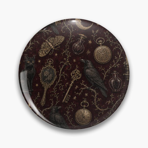 Item preview, Victorian Gothic Halloween Curiosities Pattern designed and sold by frumixart.