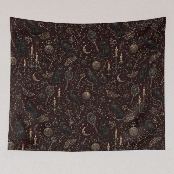 Item preview, Victorian Gothic Halloween Curiosities Pattern designed and sold by frumixart.