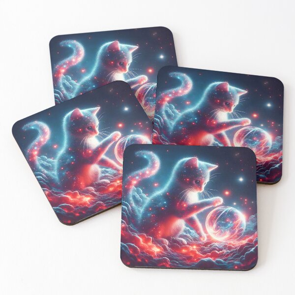 Item preview, Kitten Playing with the Universe, Ai Generated Art  designed and sold by ACC .