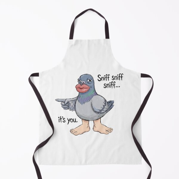 Item preview, Funny Whispering Pigeon With Human Lips Pointing Sniff Sniff Sniff It's You designed and sold by Sekla-Studio.