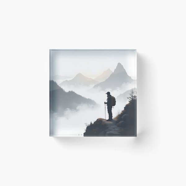 Item preview, Tiny Hiker in the Misty Mountains designed and sold by nhk999.