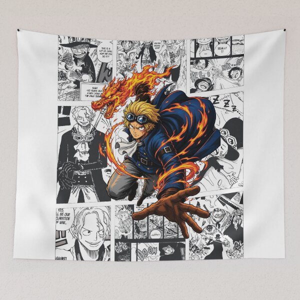Item preview, Sabo Inspired Manga Panel Poster | Black & White Collage designed and sold by marionrien.