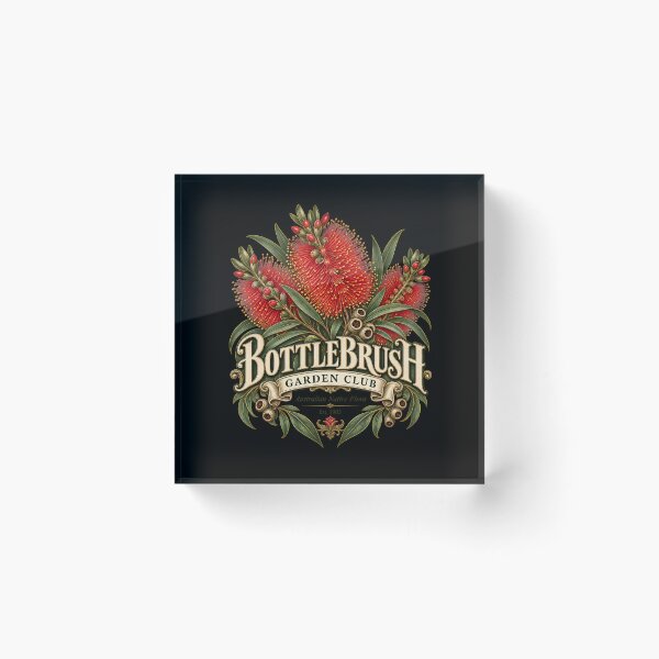 Item preview, Vintage Red Bottlebrush Botanical illustration  designed and sold by Mere & Co.