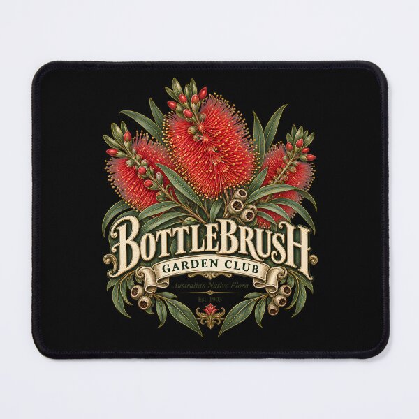 Item preview, Vintage Red Bottlebrush Botanical illustration  designed and sold by Mere & Co.
