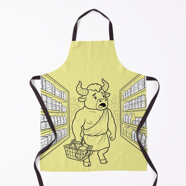 Item preview, Minotaur in the Supermarket Funny Greek Mythology designed and sold by MythoWorldddd.