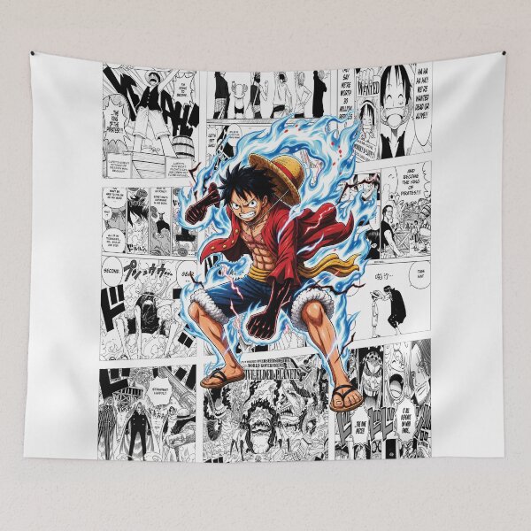 Item preview, Luffy Inspired Manga Panel Poster | Black & White Collage designed and sold by marionrien.