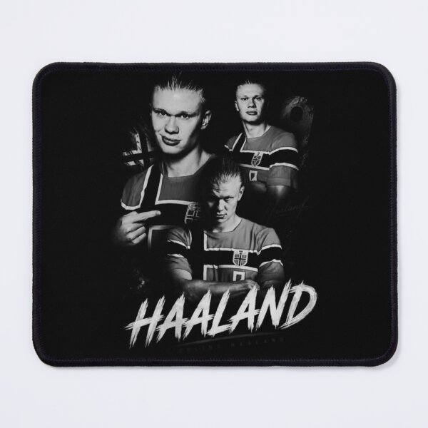 Item preview, Erling Haaland Monochrome Football Collage Design designed and sold by Joymurysoa.