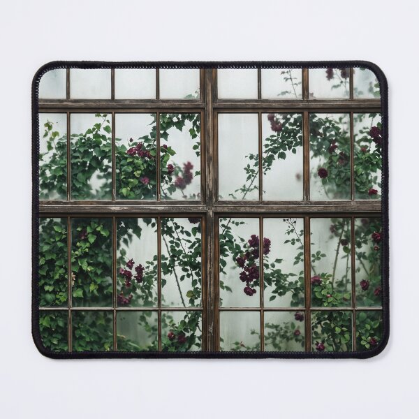 Item preview, Roses Greenhouse Foggy Aesthetic Green Plants  HD designed and sold by bard-art.