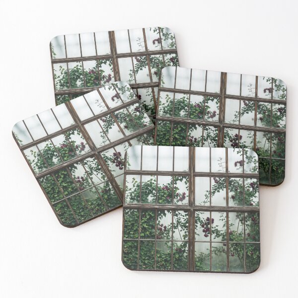 Item preview, Roses Greenhouse Foggy Aesthetic Green Plants  HD designed and sold by bard-art.