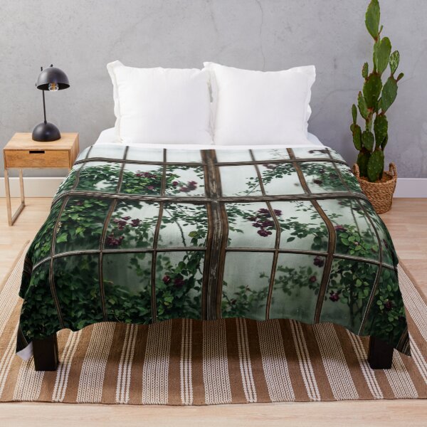 Item preview, Roses Greenhouse Foggy Aesthetic Green Plants HD designed and sold by bard-art.